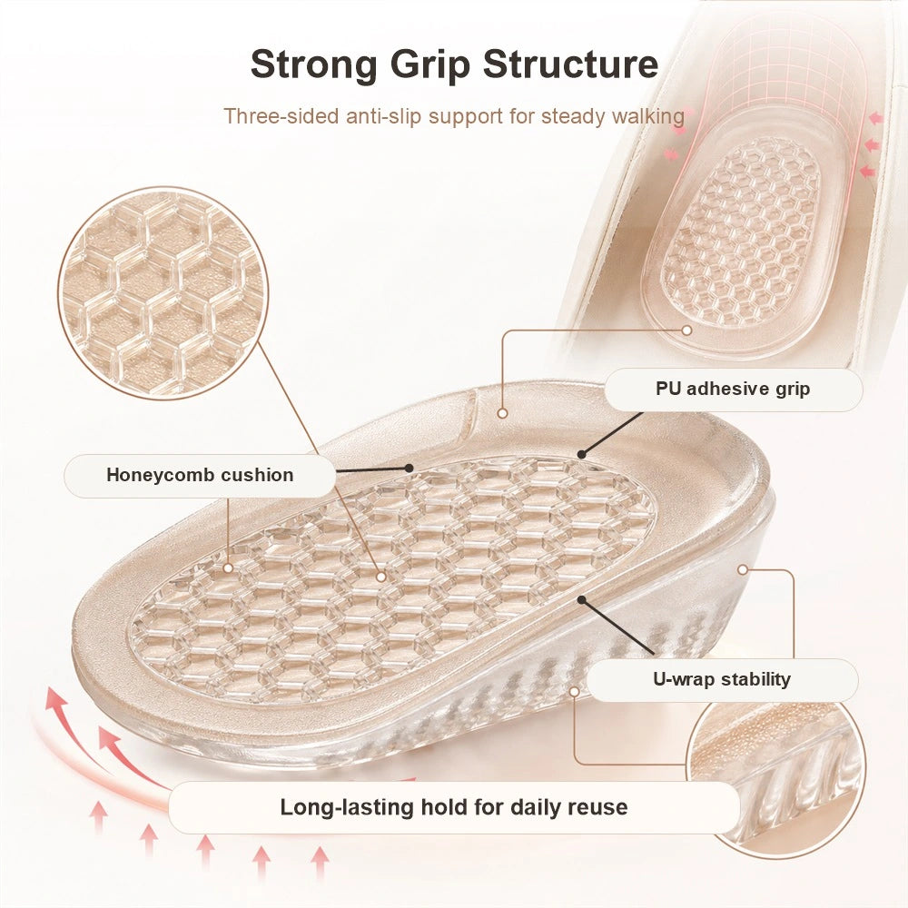 Shoezea Invisible Clear Gel Height Increase Insoles