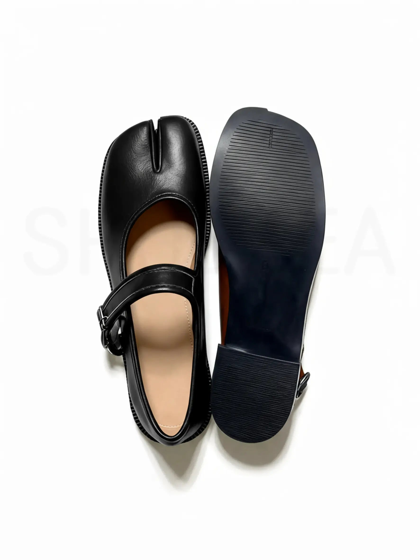 Shoezea Women’s Split-Toe Mary Jane Tabi Shoes with Adjustable Comfort Strap
