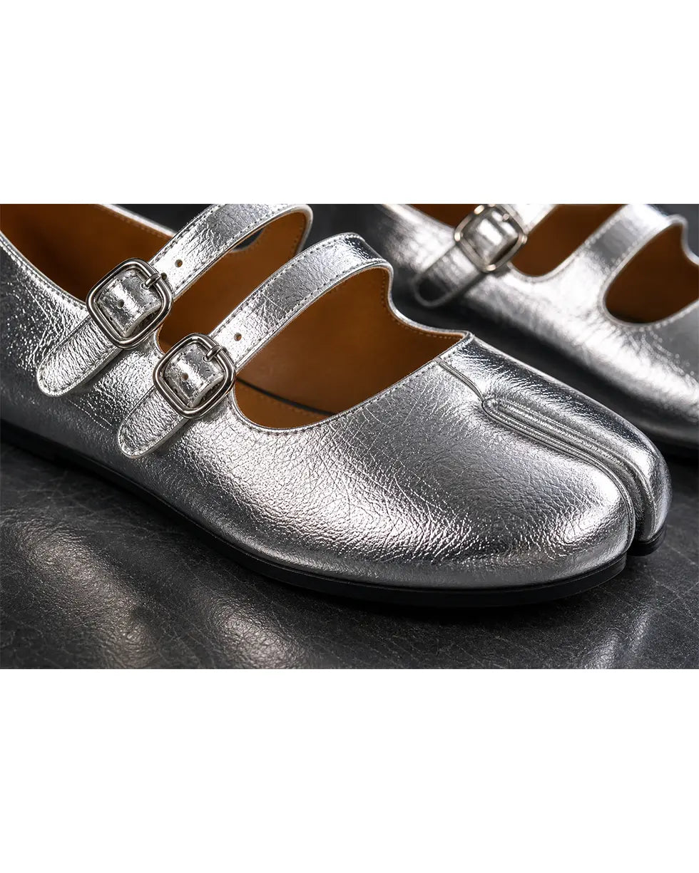 Shoezea Women’s Split-Toe Tabi Ballet Flats with Double Adjustable Straps