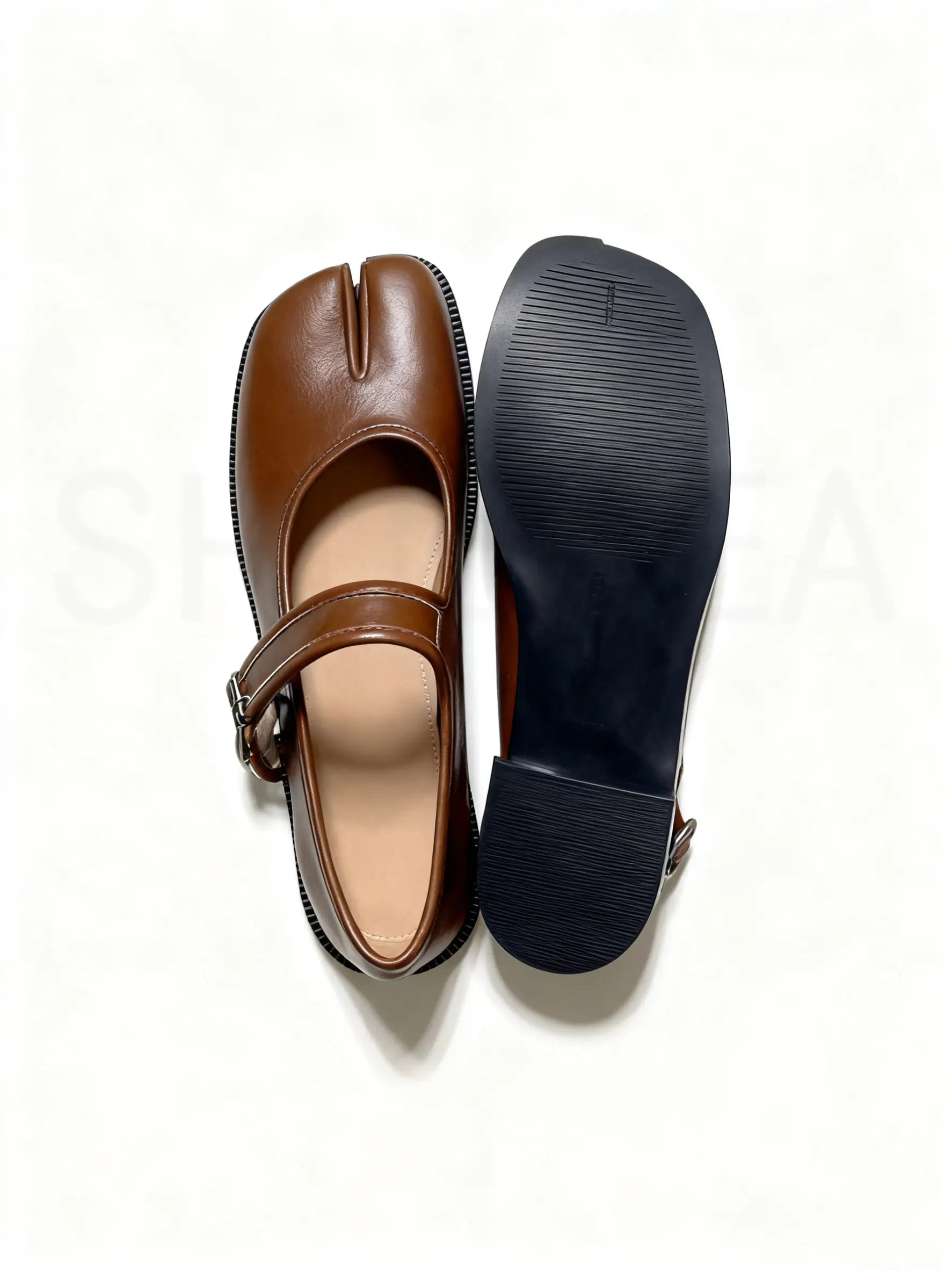 Shoezea Women’s Split-Toe Mary Jane Tabi Shoes with Adjustable Comfort Strap
