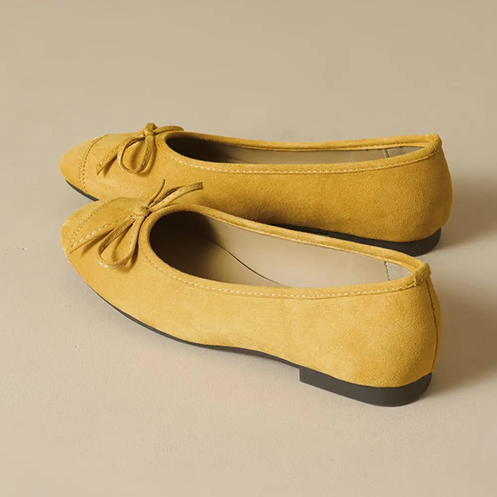 Shoezea French Style Bow Flats – Ultra Soft Slip-On Ballet Shoes