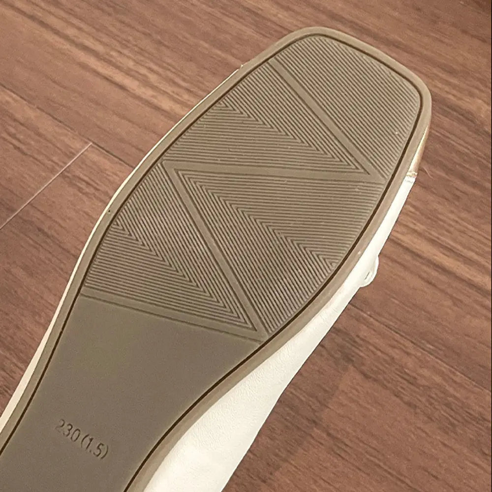 Shoezea Square Toe Ballet Flats – Women’s Hidden Heel Bow Flats