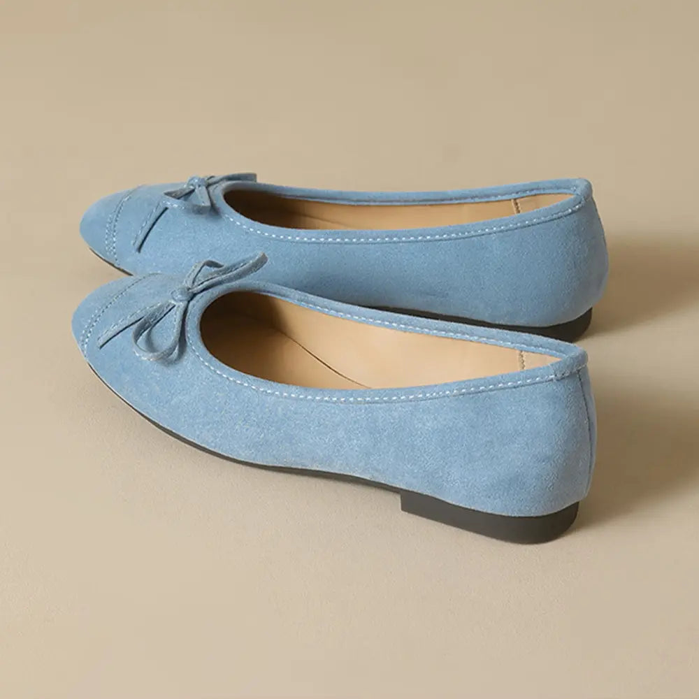 Shoezea French Style Bow Flats – Ultra Soft Slip-On Ballet Shoes