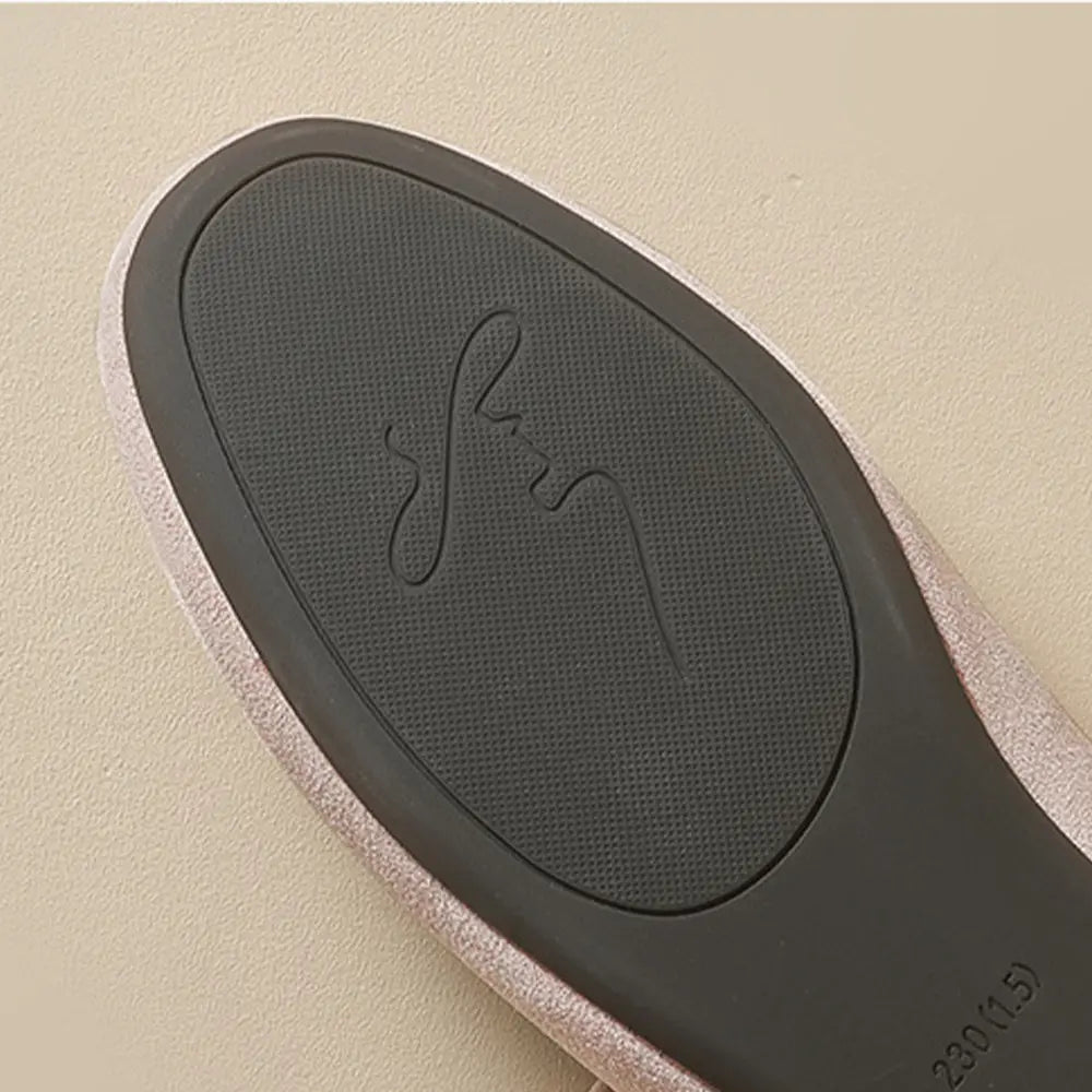 Shoezea French Mary Jane Ballet Flats – Soft Suede Round Toe Shoes