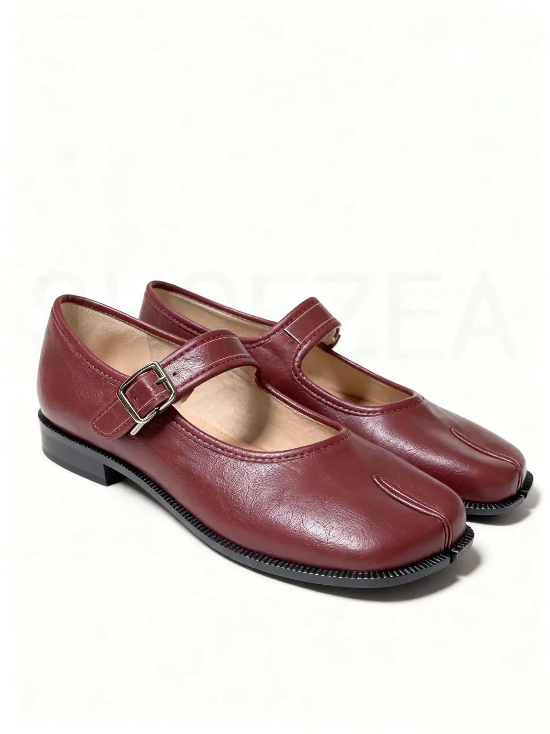 Shoezea Women’s Split-Toe Mary Jane Tabi Shoes with Adjustable Comfort Strap