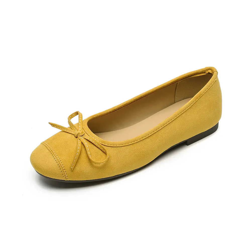 Shoezea French Style Bow Flats – Ultra Soft Slip-On Ballet Shoes