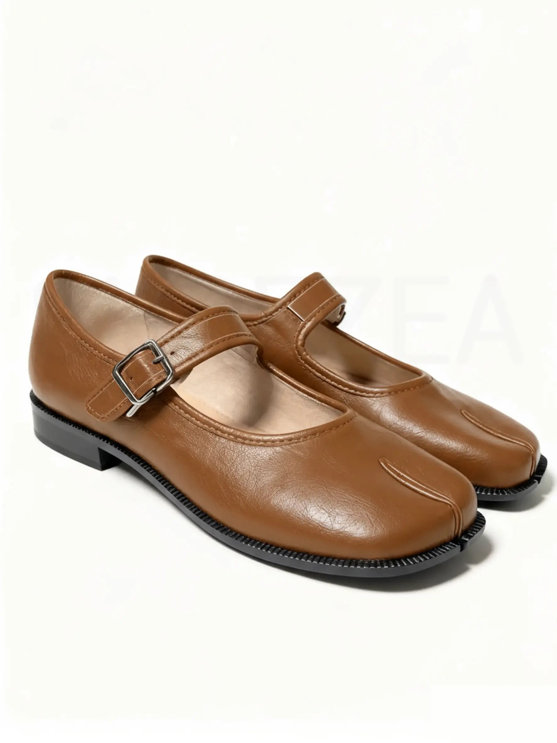 Shoezea Women’s Split-Toe Mary Jane Tabi Shoes with Adjustable Comfort Strap