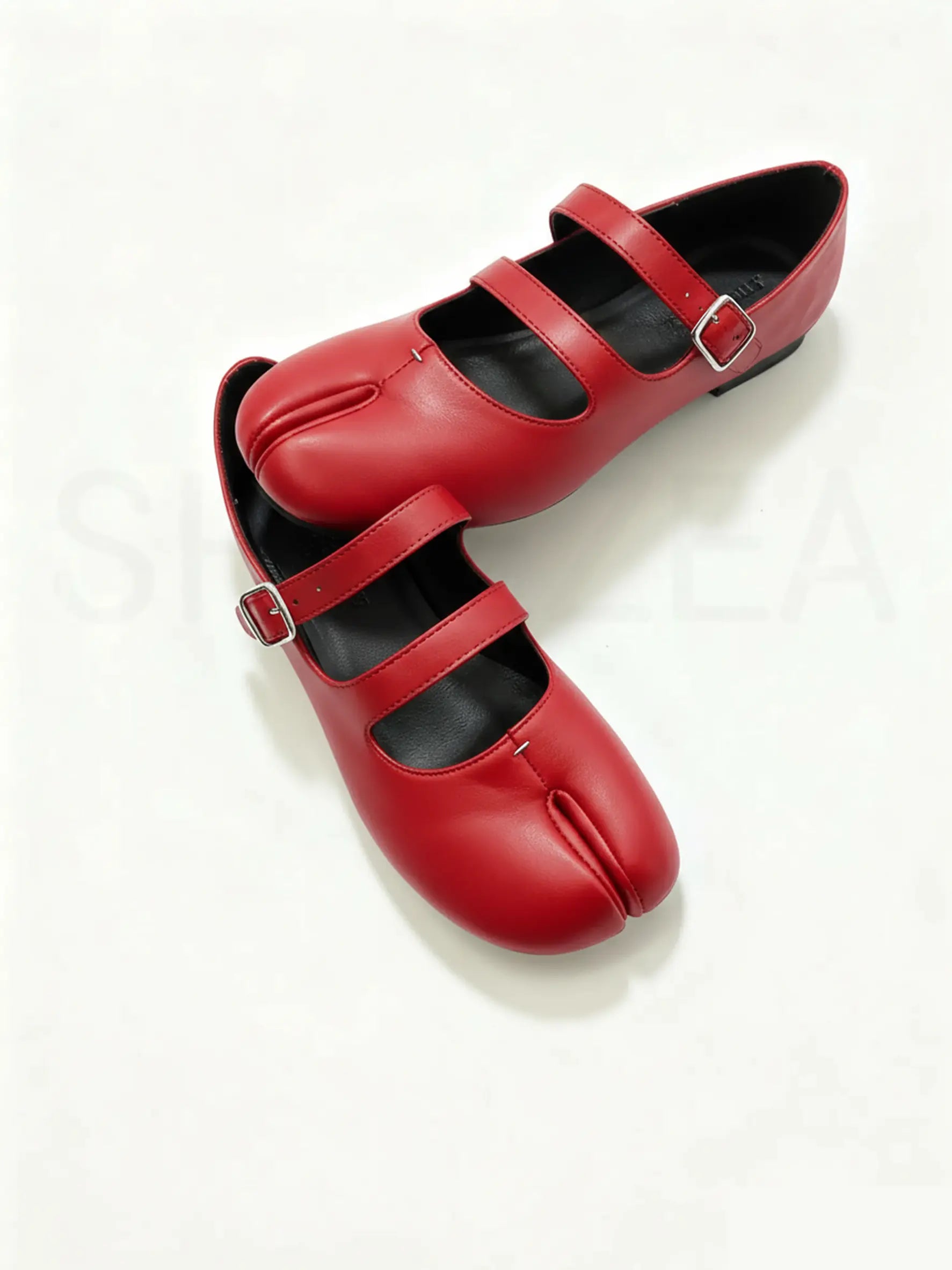 Shoezea Women’s Split-Toe Tabi Ballet Flats with Double Adjustable Straps