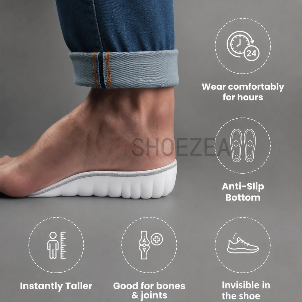 Shoezea Invisible Height Increase Insoles for Men & Women