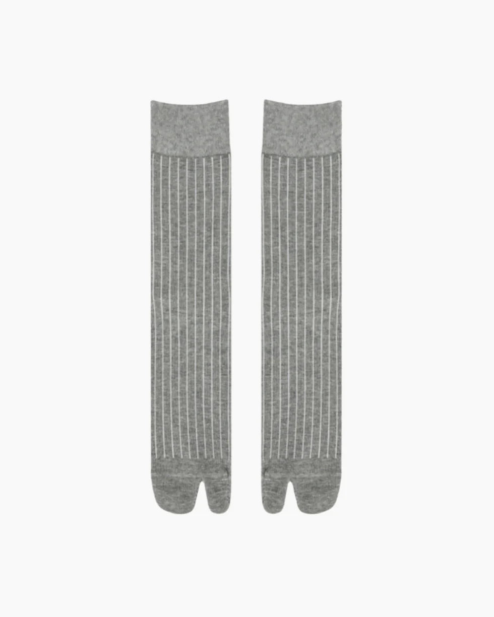 Shoezea Ribbed Tabi Crew Socks