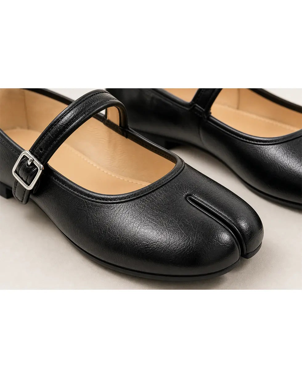 Shoezea Split-Toe Round-Front Tabi Flats for Everyday Wear