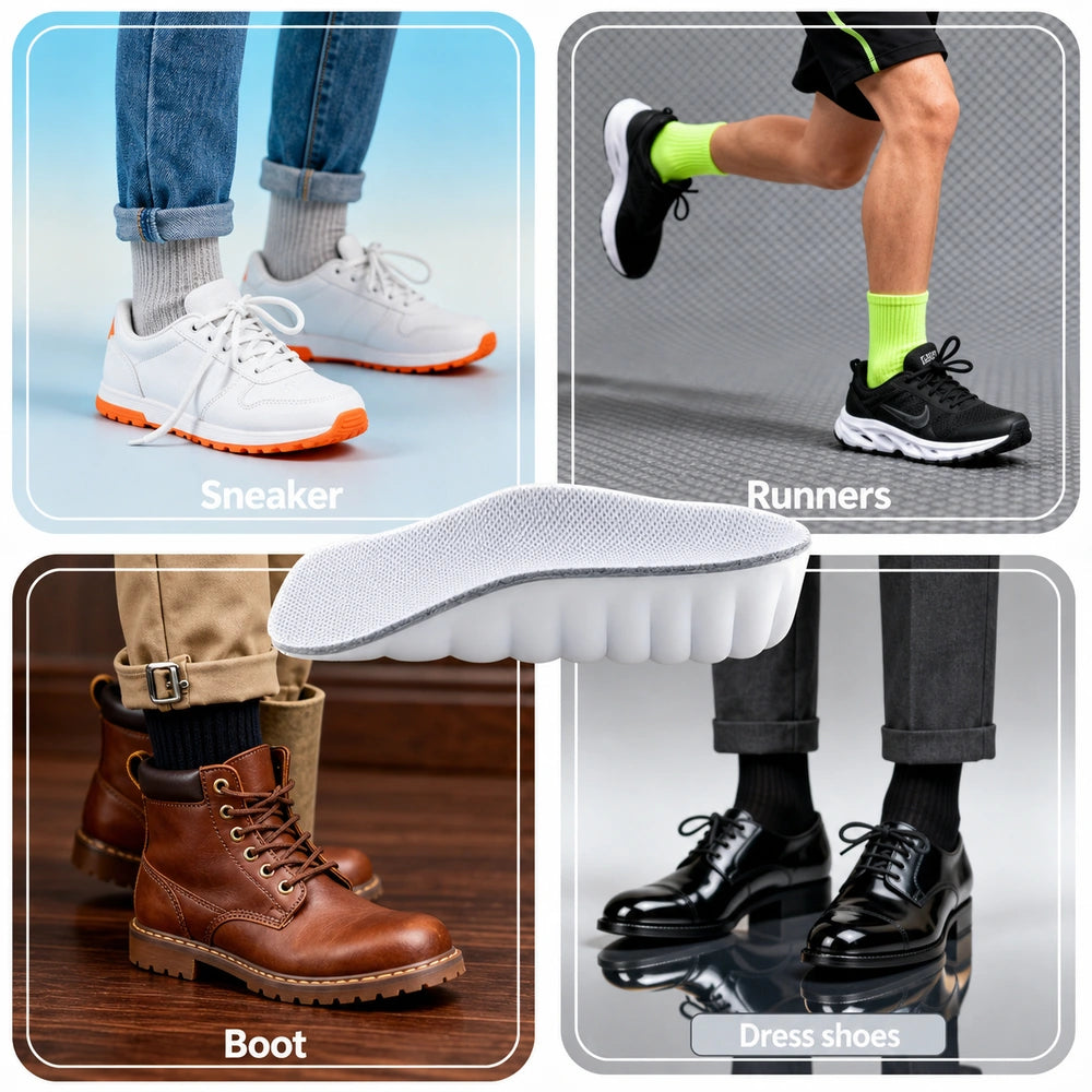 Shoezea Invisible Height Increase Insoles for Men & Women