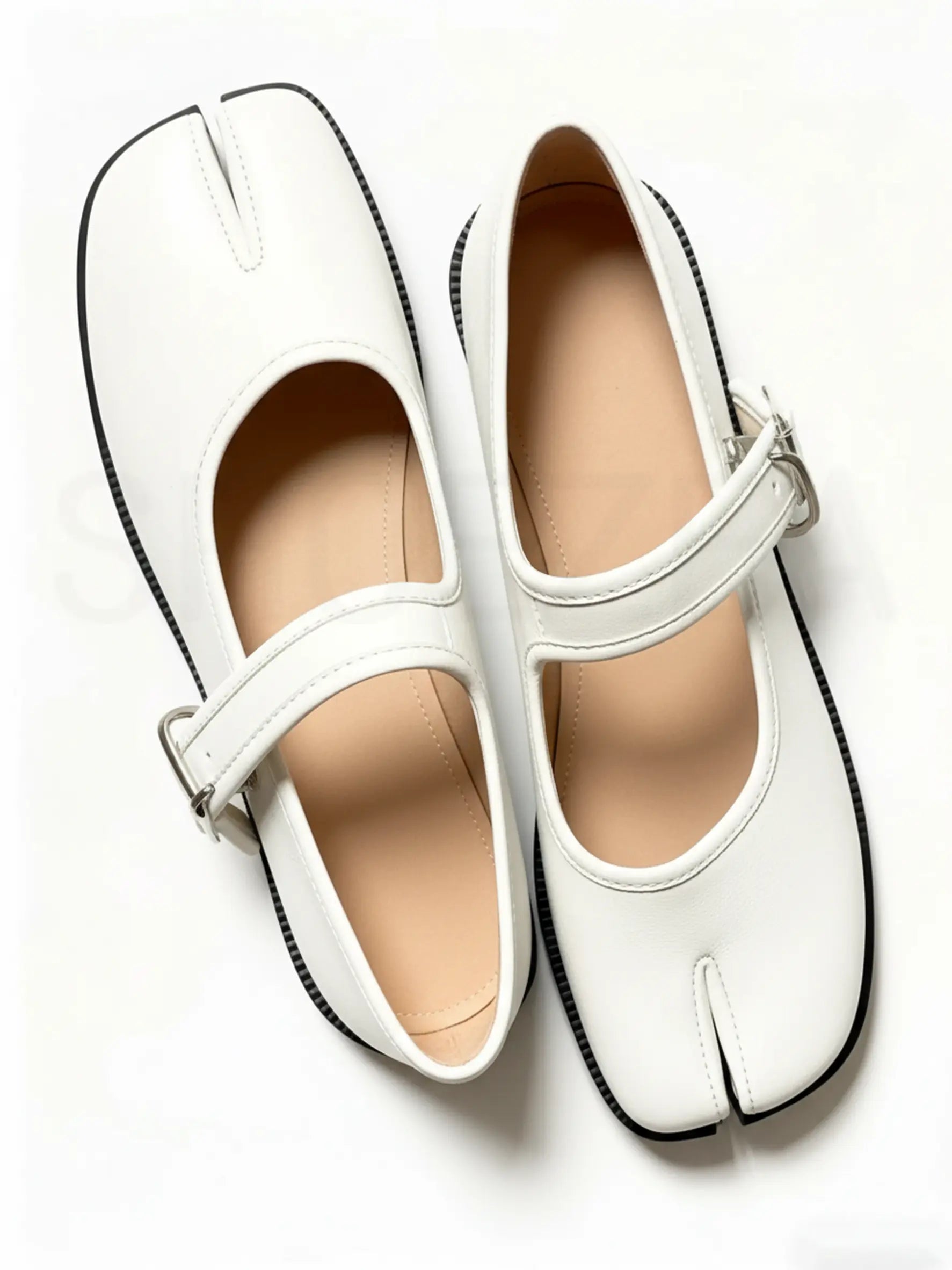 Shoezea Women’s Split-Toe Mary Jane Tabi Shoes with Adjustable Comfort Strap