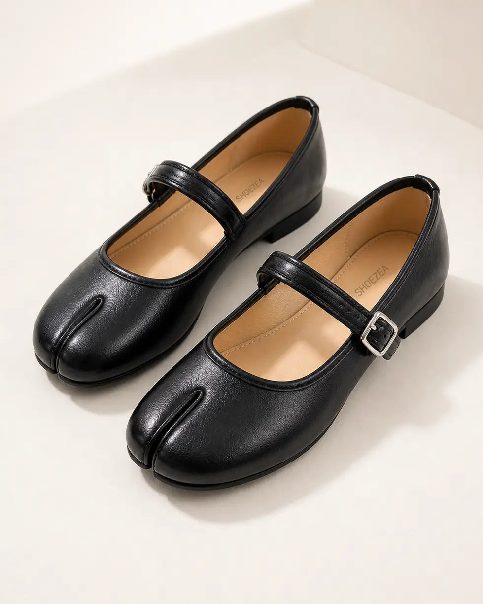 Shoezea Split-Toe Round-Front Tabi Flats for Everyday Wear