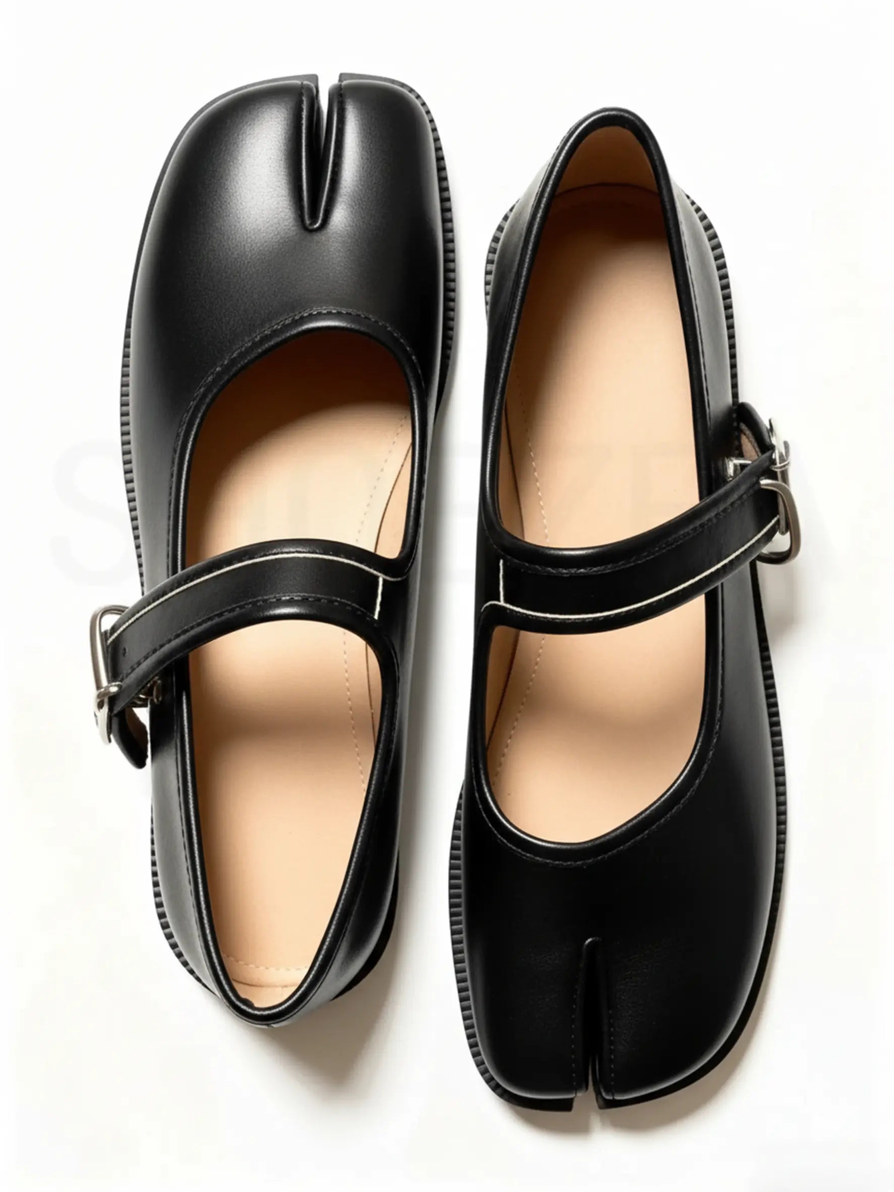 Shoezea Women’s Split-Toe Mary Jane Tabi Shoes with Adjustable Comfort Strap