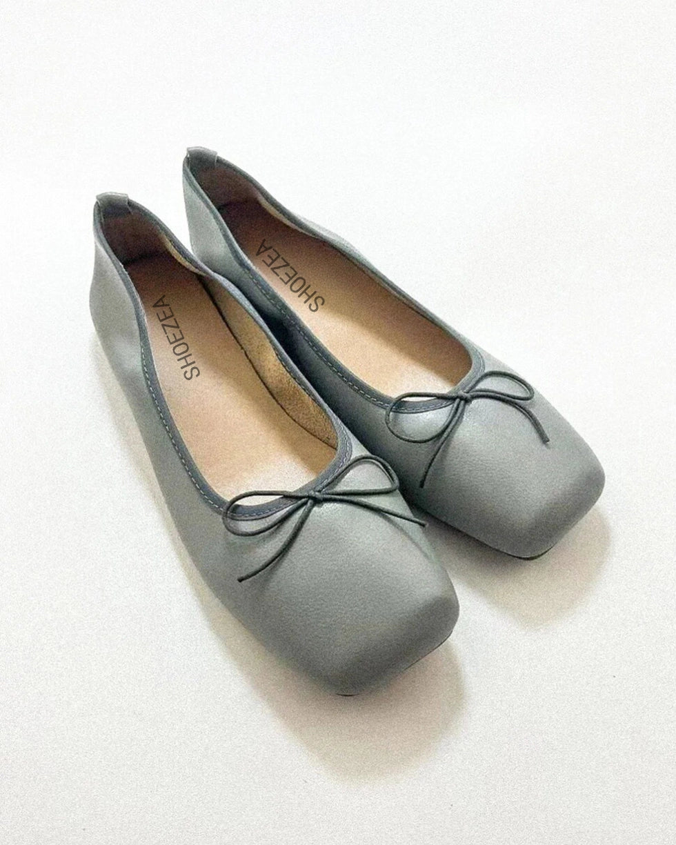 Square Toe Ballet Flats