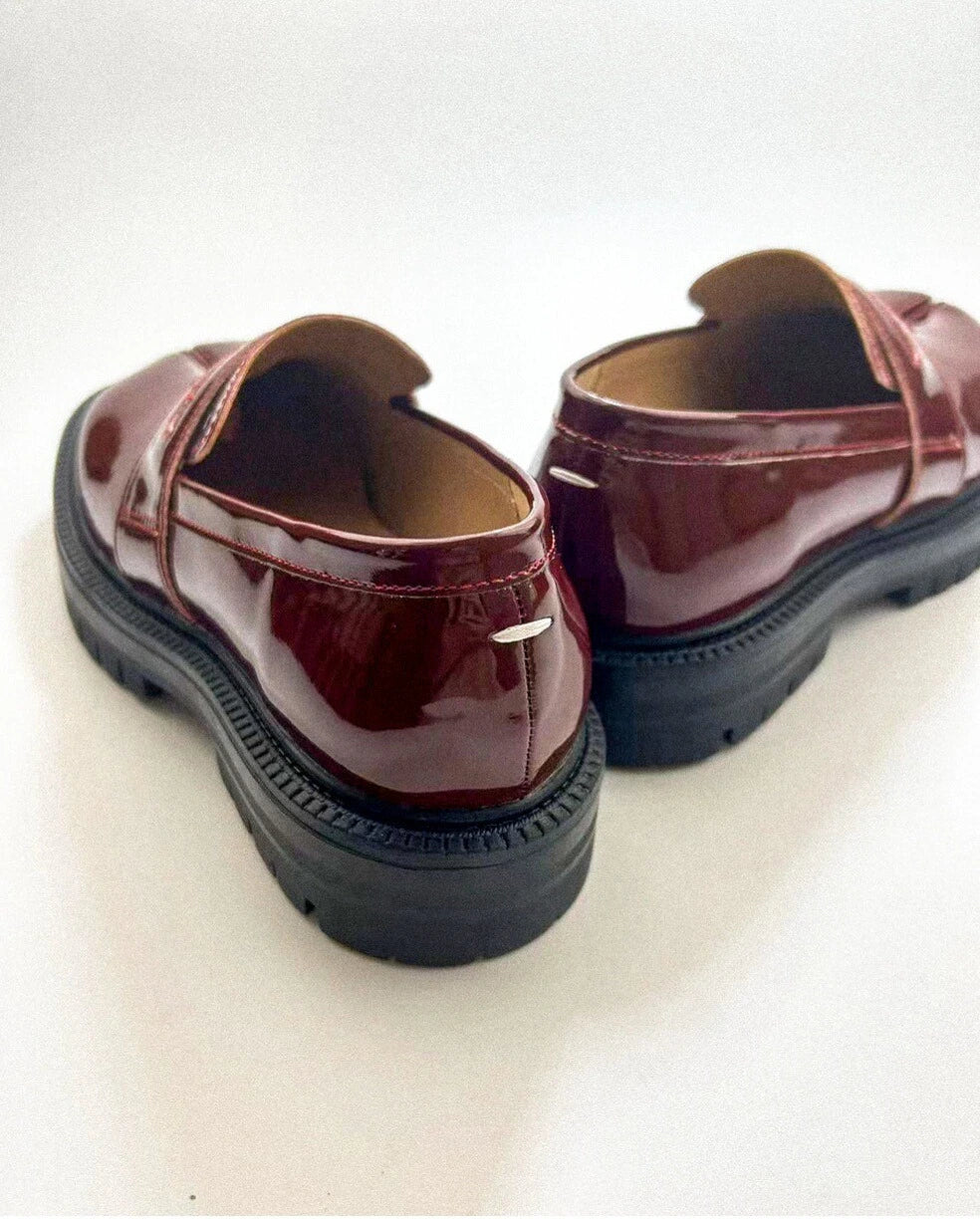 Thick Heel Tabi Loafers