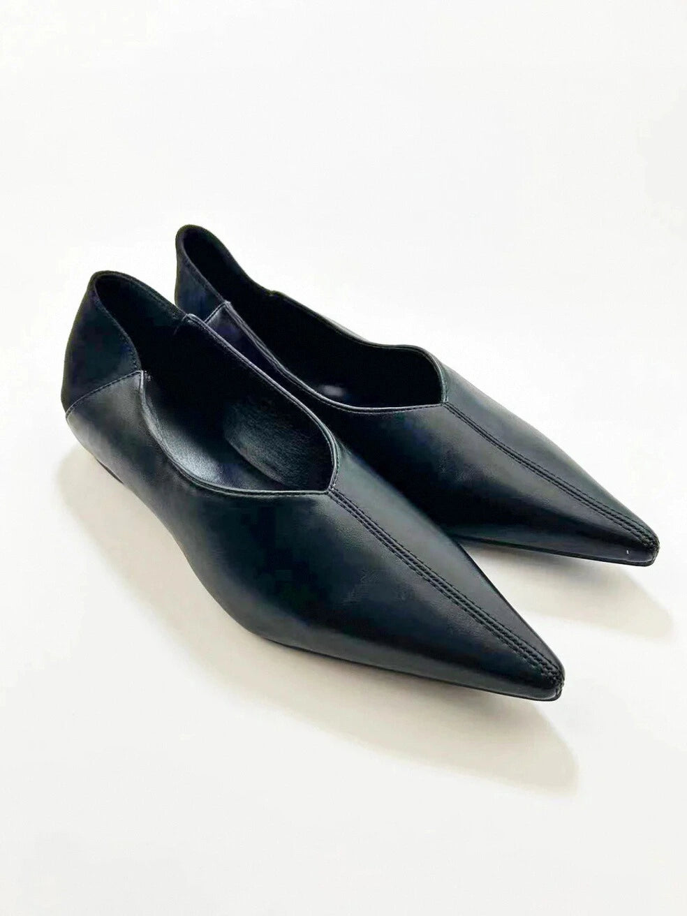 Point Toe Slip On Flats