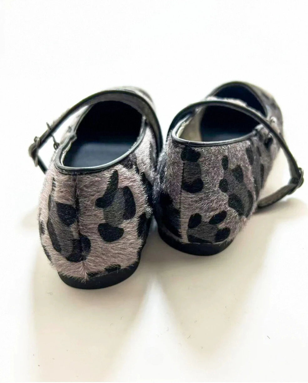 Leopard Mary Janes