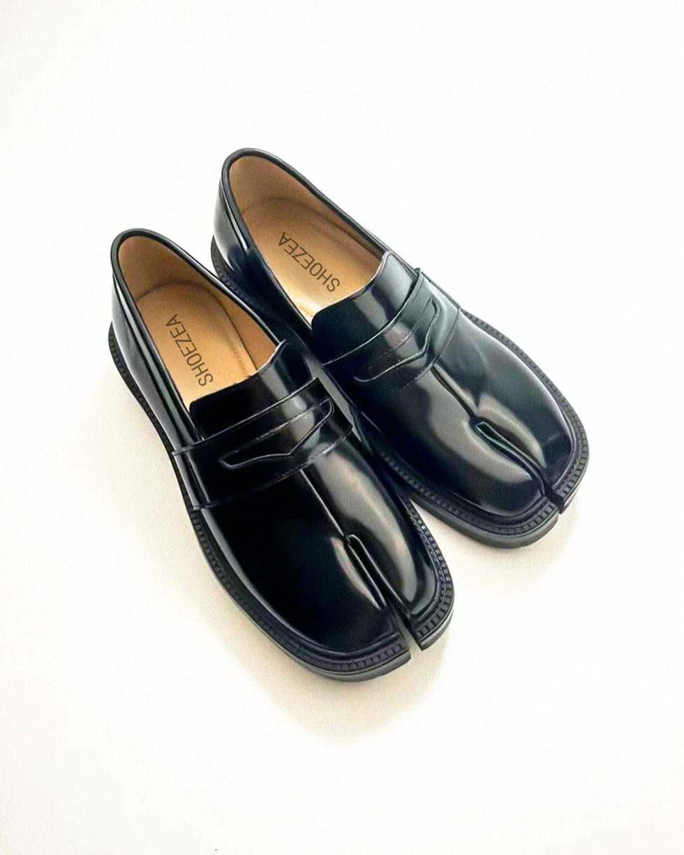 Thick Heel Tabi Loafers
