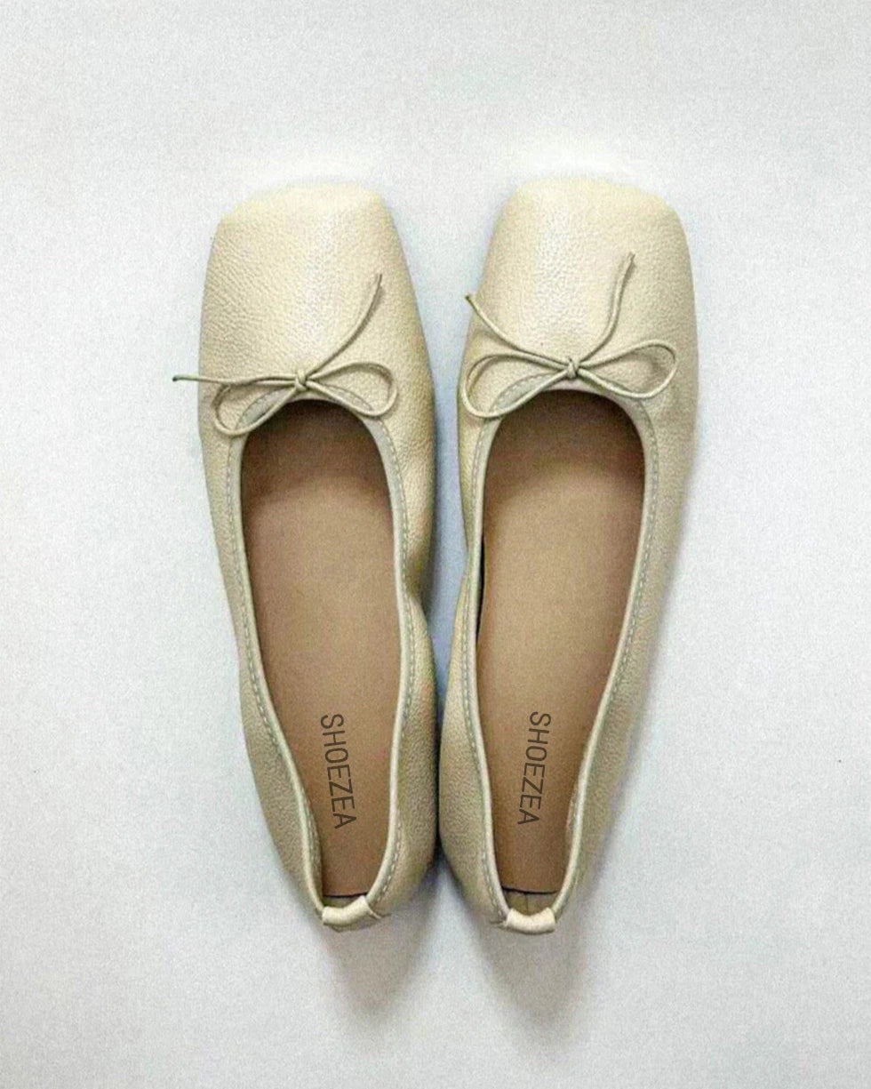 Square Toe Ballet Flats