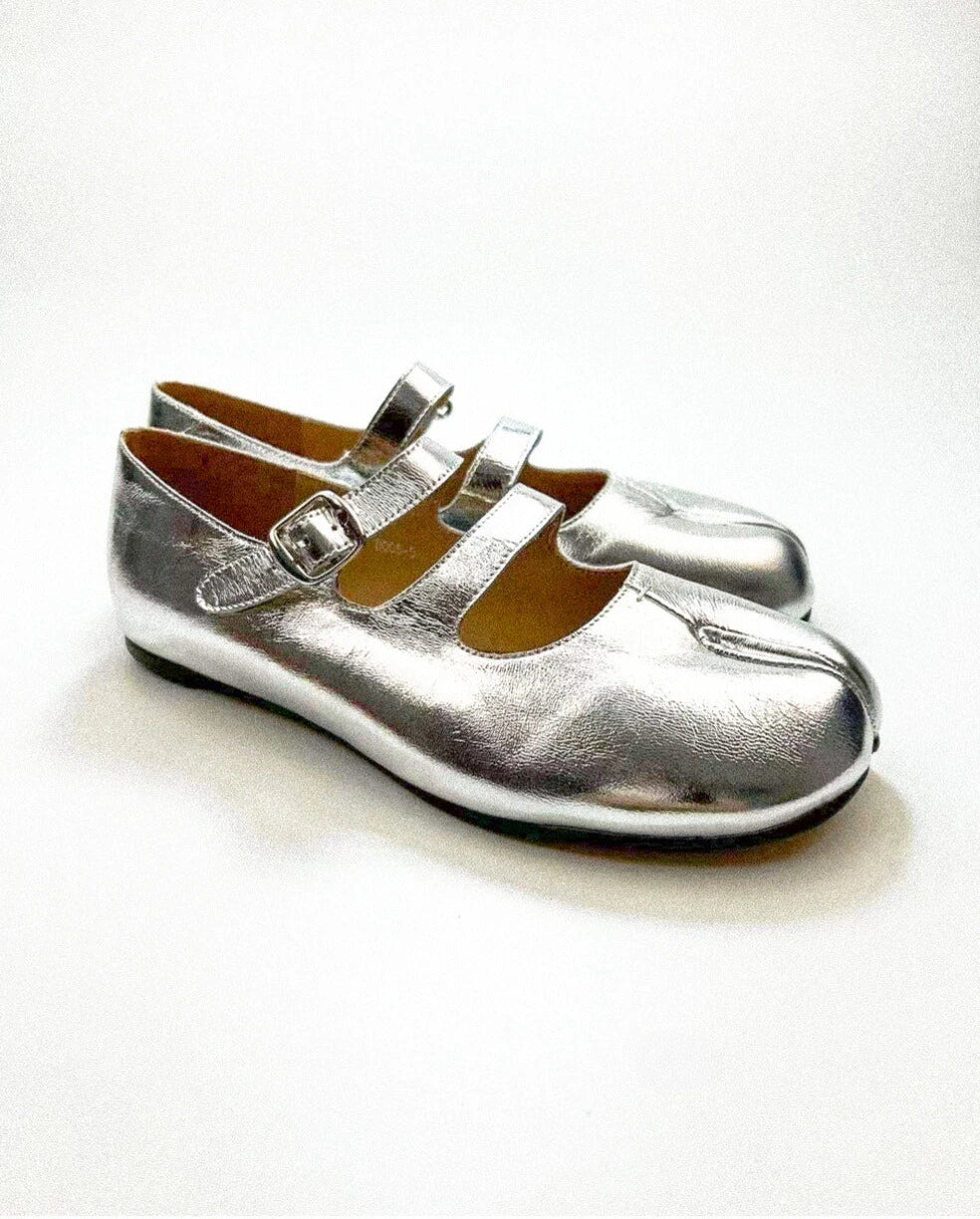 Double Straps Tabi Ballet Flats