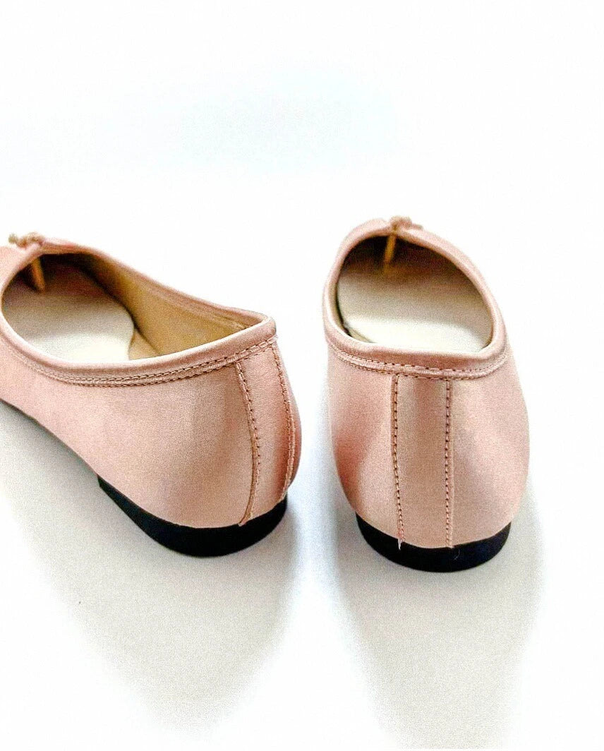 Satin Tabi Ballet Flats