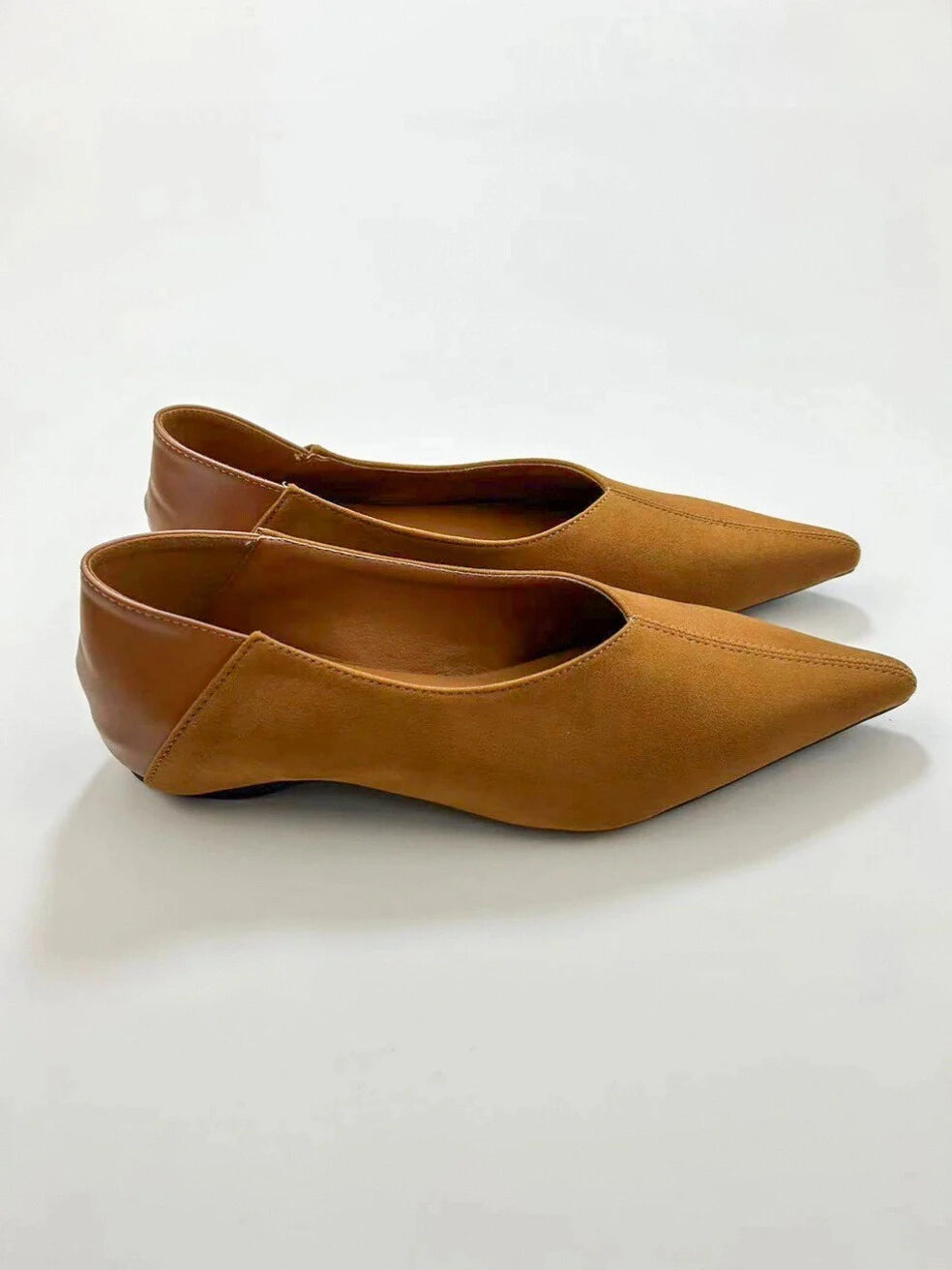 Point Toe Slip On Flats
