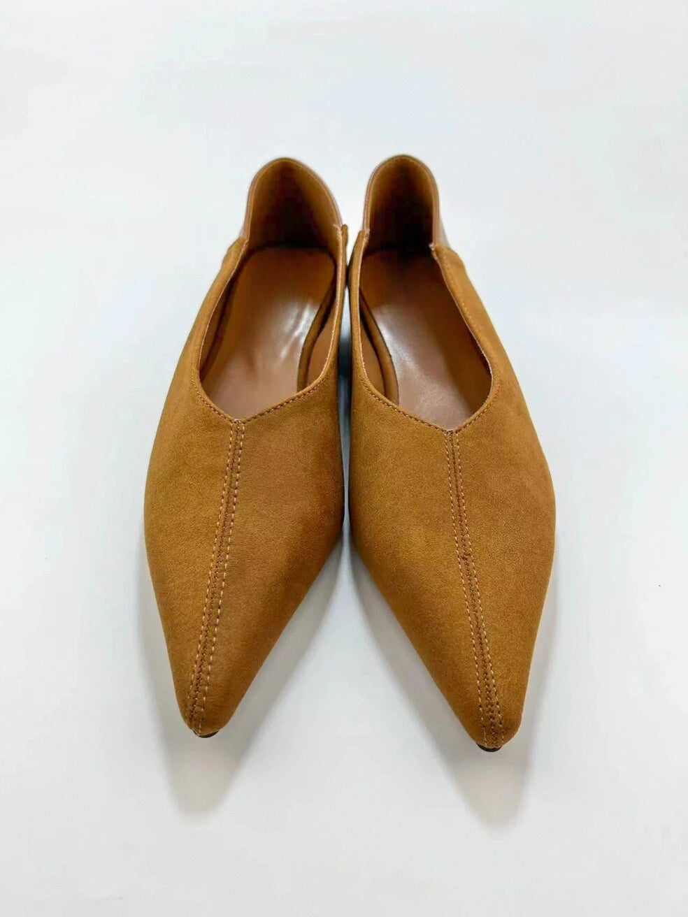 Point Toe Slip On Flats