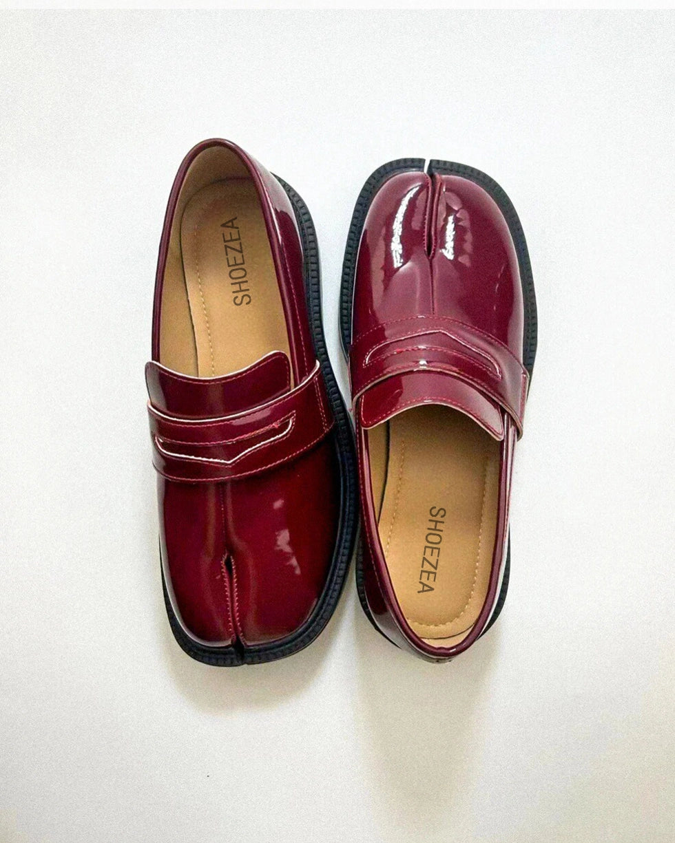 Thick Heel Tabi Loafers