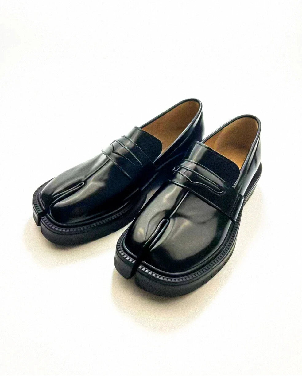 Thick Heel Tabi Loafers