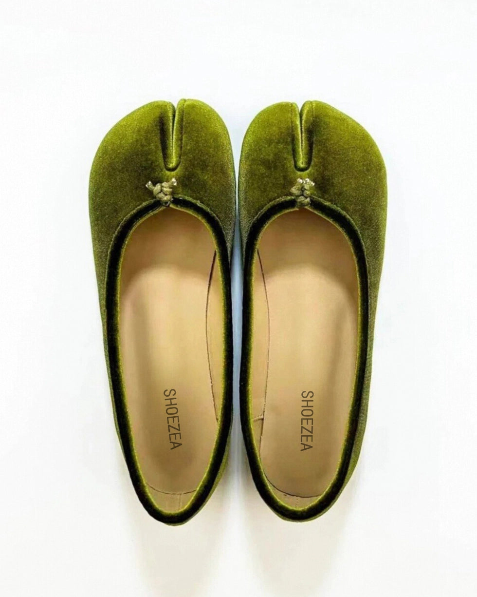 Velvet Tabi Ballet Flats