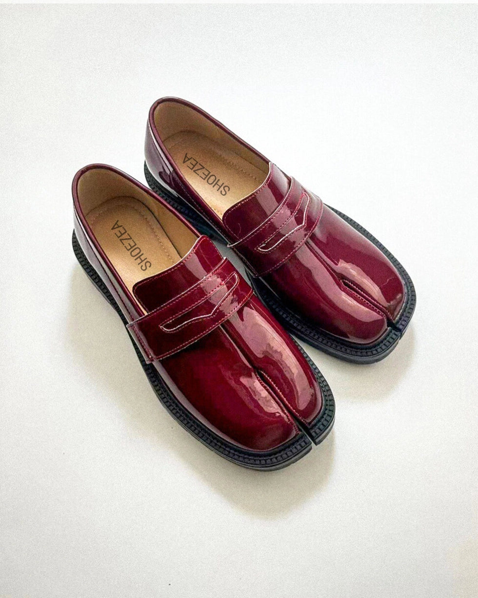 Thick Heel Tabi Loafers