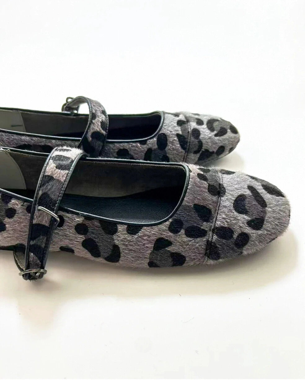 Leopard Mary Janes