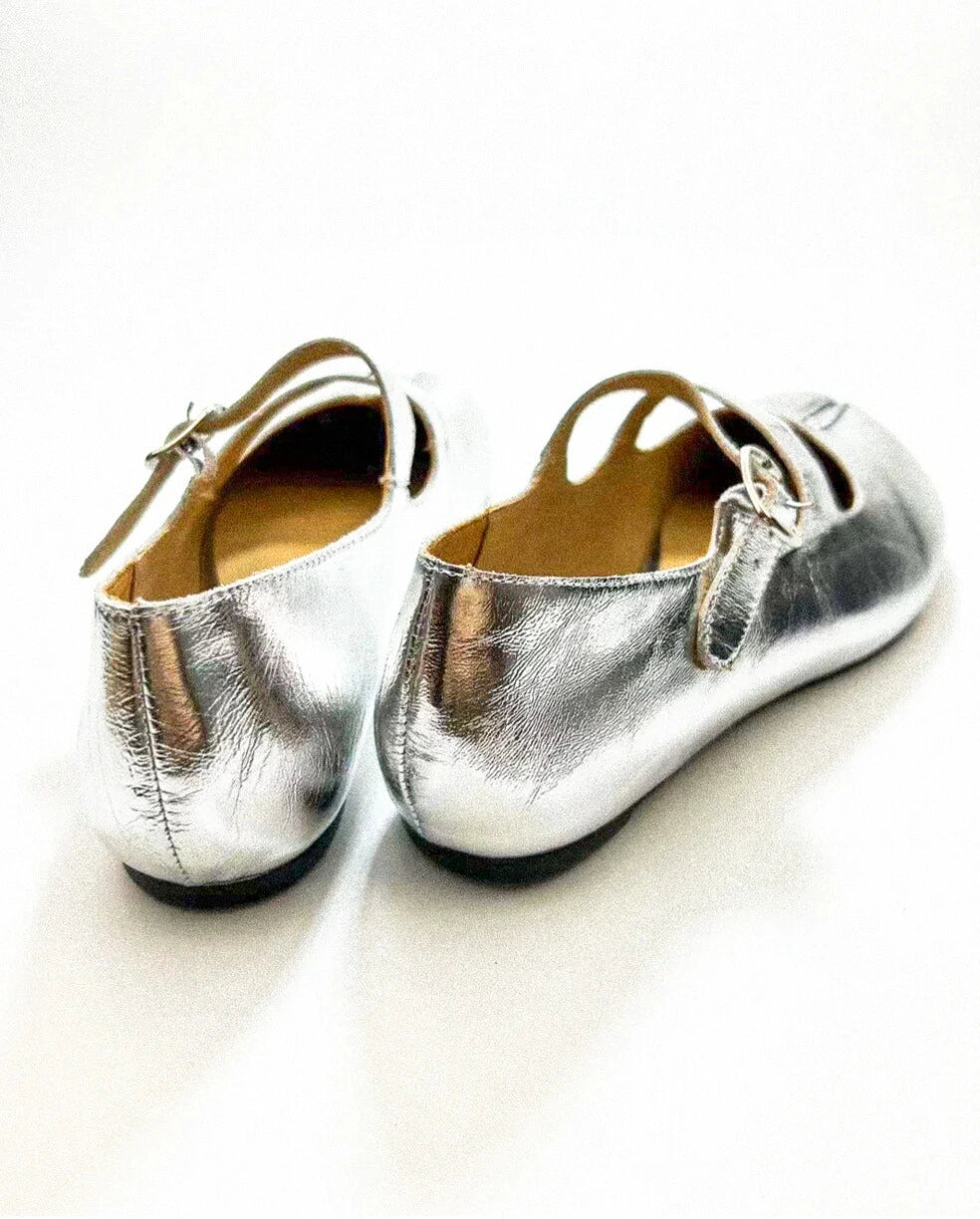 Double Straps Tabi Ballet Flats