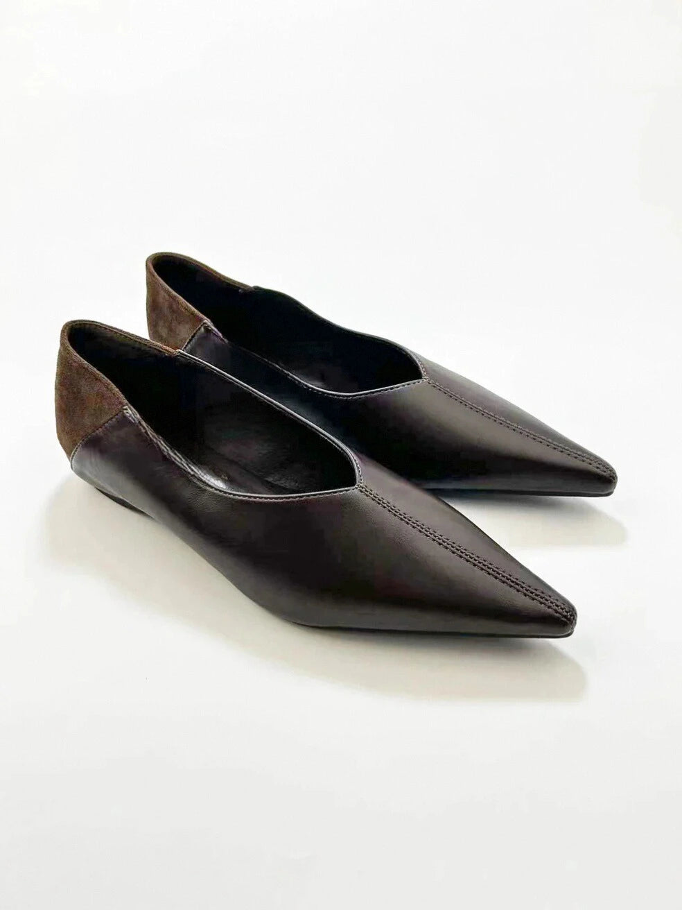 Point Toe Slip On Flats