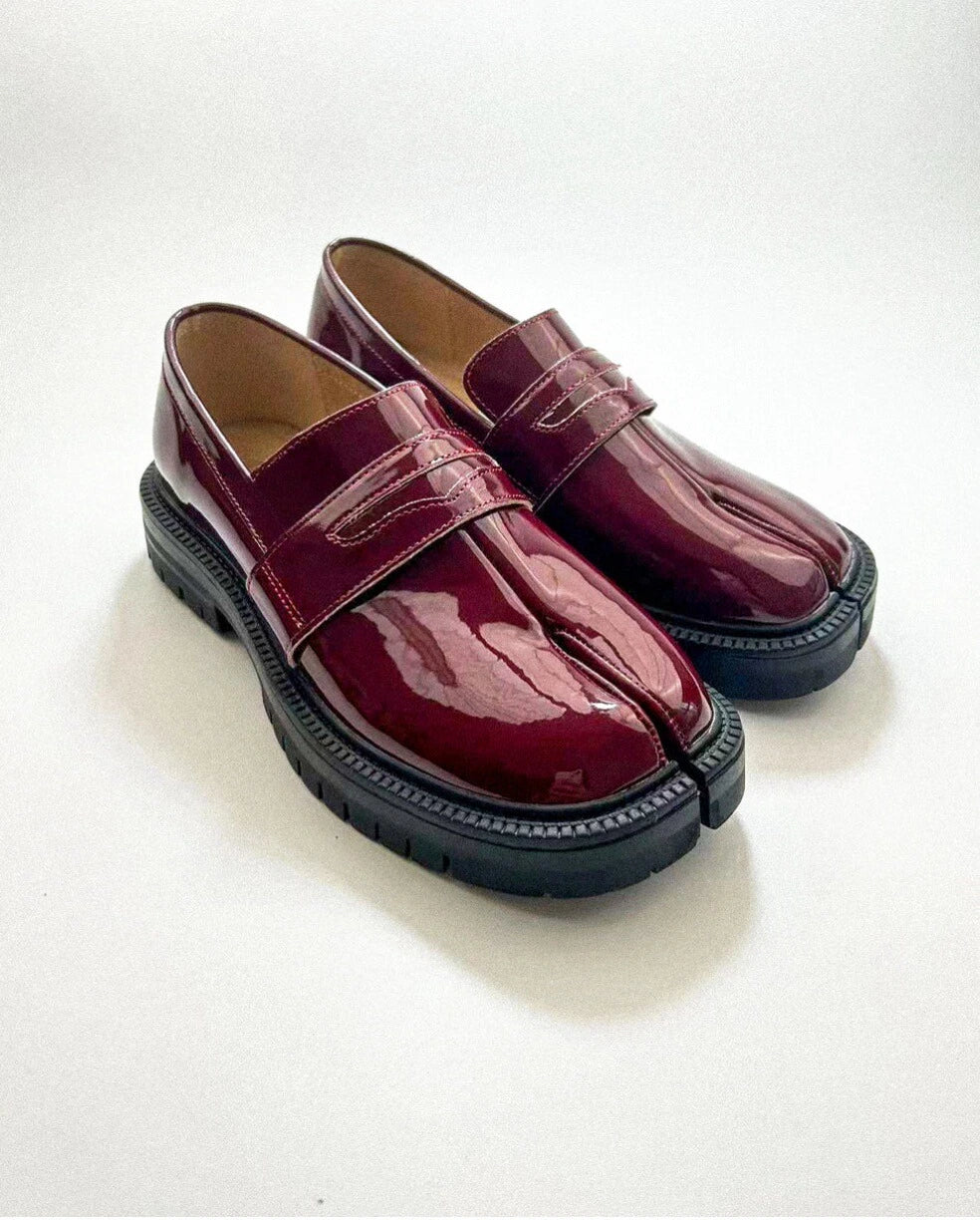 Thick Heel Tabi Loafers