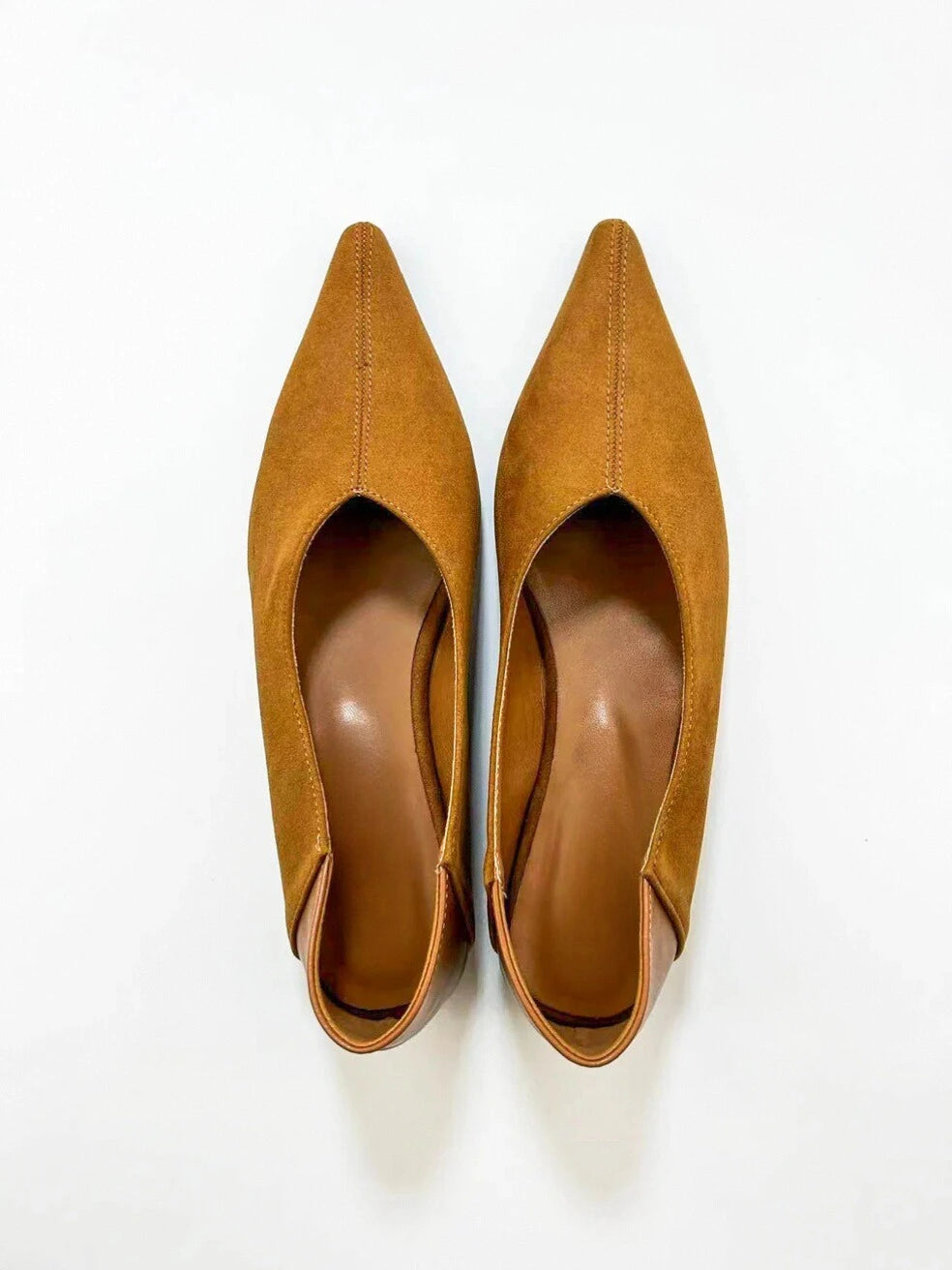 Point Toe Slip On Flats