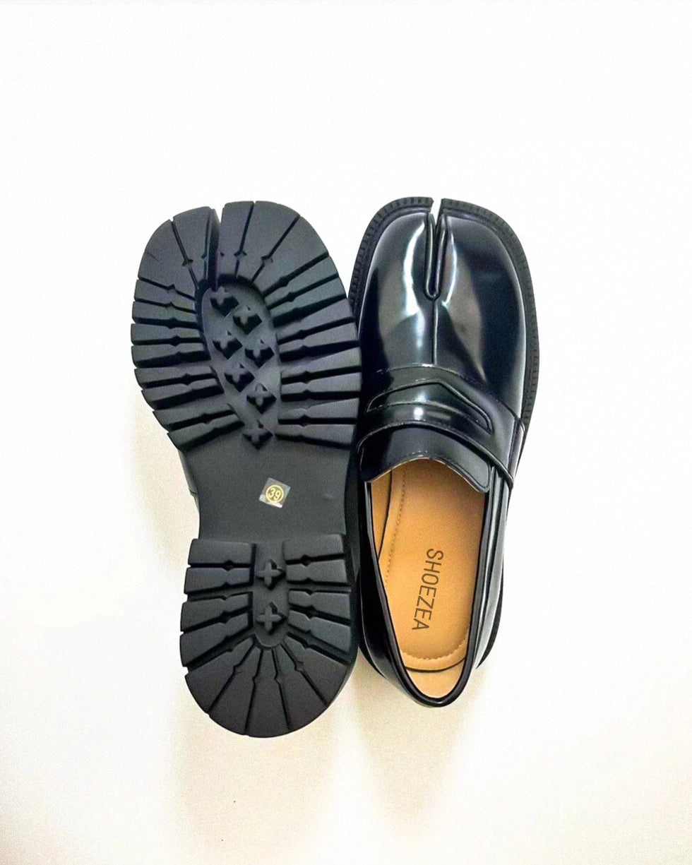 Thick Heel Tabi Loafers