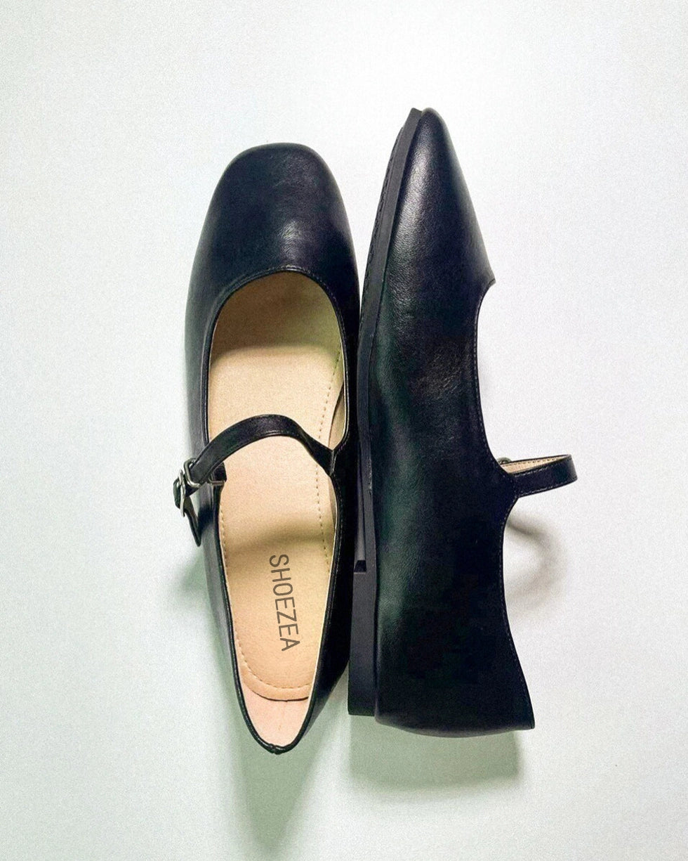 Round Toe Mary Jane Flats
