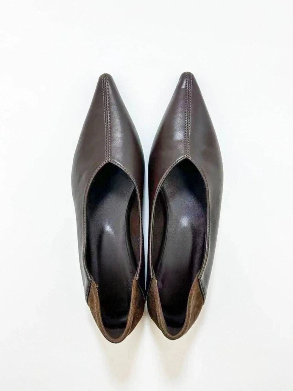 Point Toe Slip On Flats