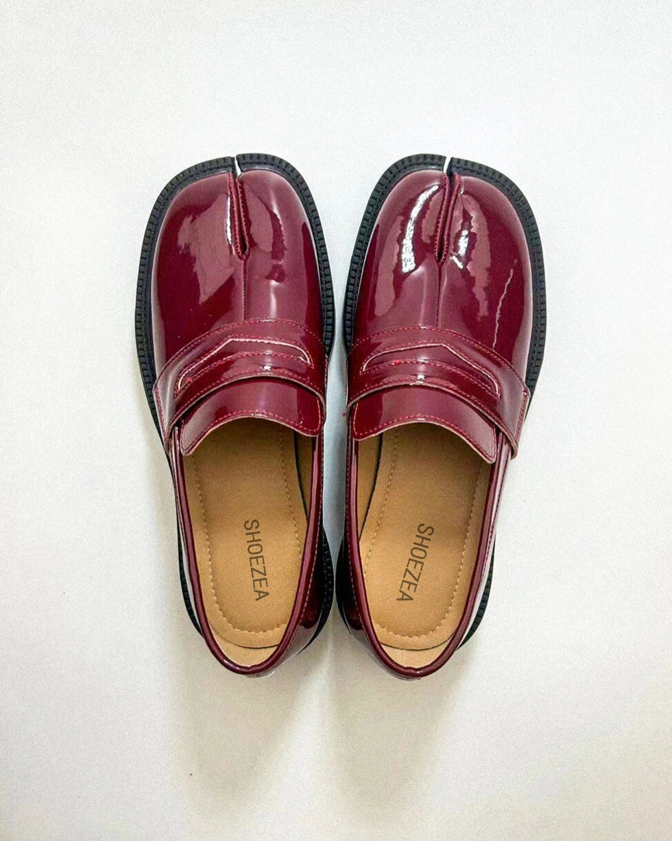Thick Heel Tabi Loafers