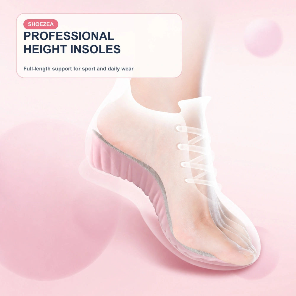 Shoezea Invisible Height Boost Insoles for Everyday Comfort