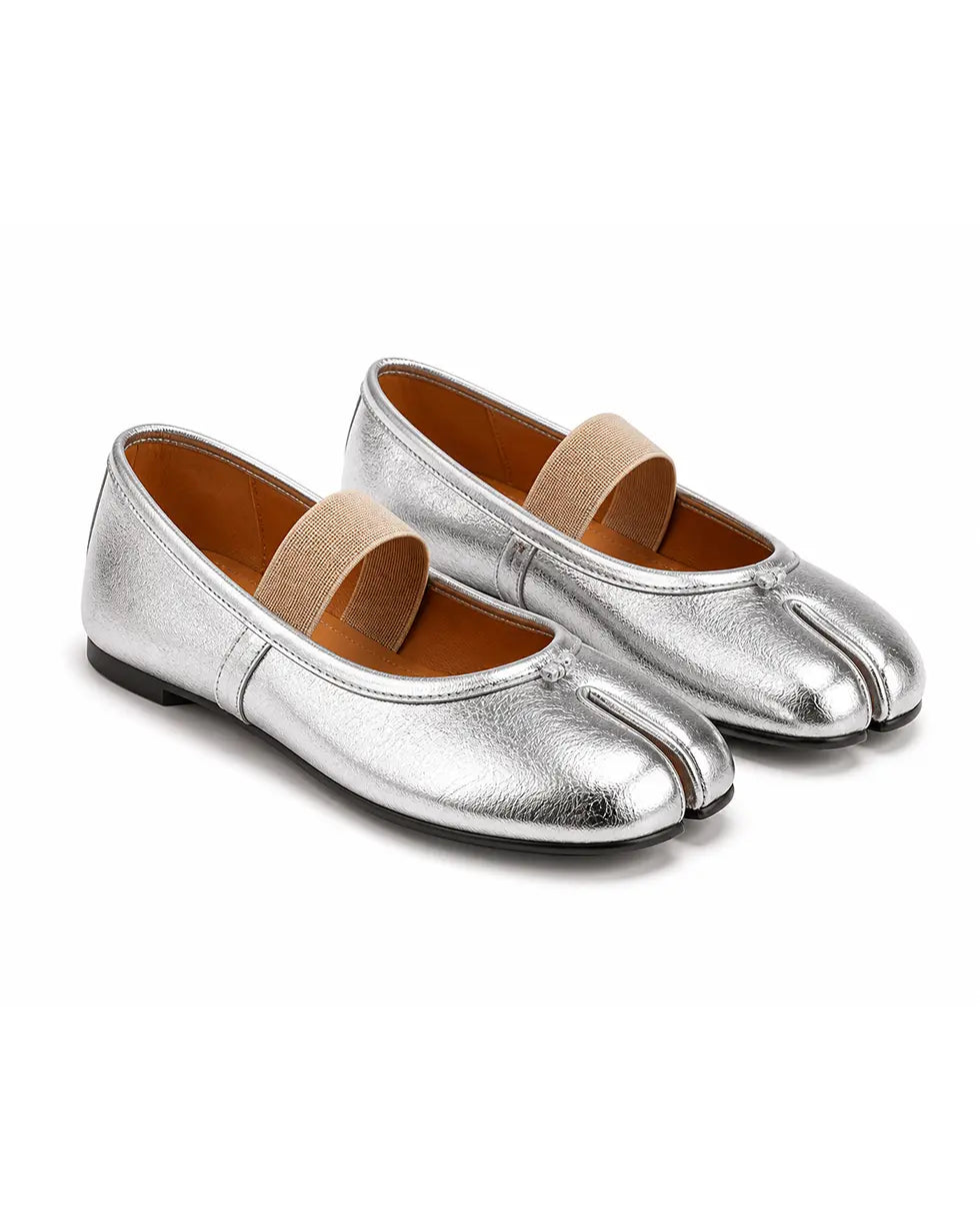 Shoezea Split-Toe Tabi Flats with Wide Comfort Band