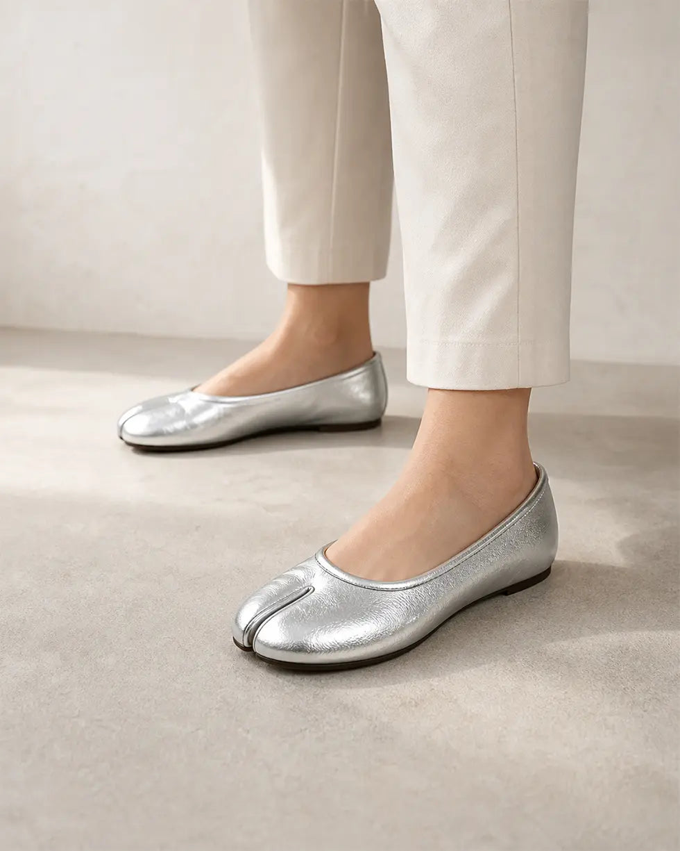 Shoezea Soft Split-Toe Tabi Ballerina Flats for All-Day Comfort