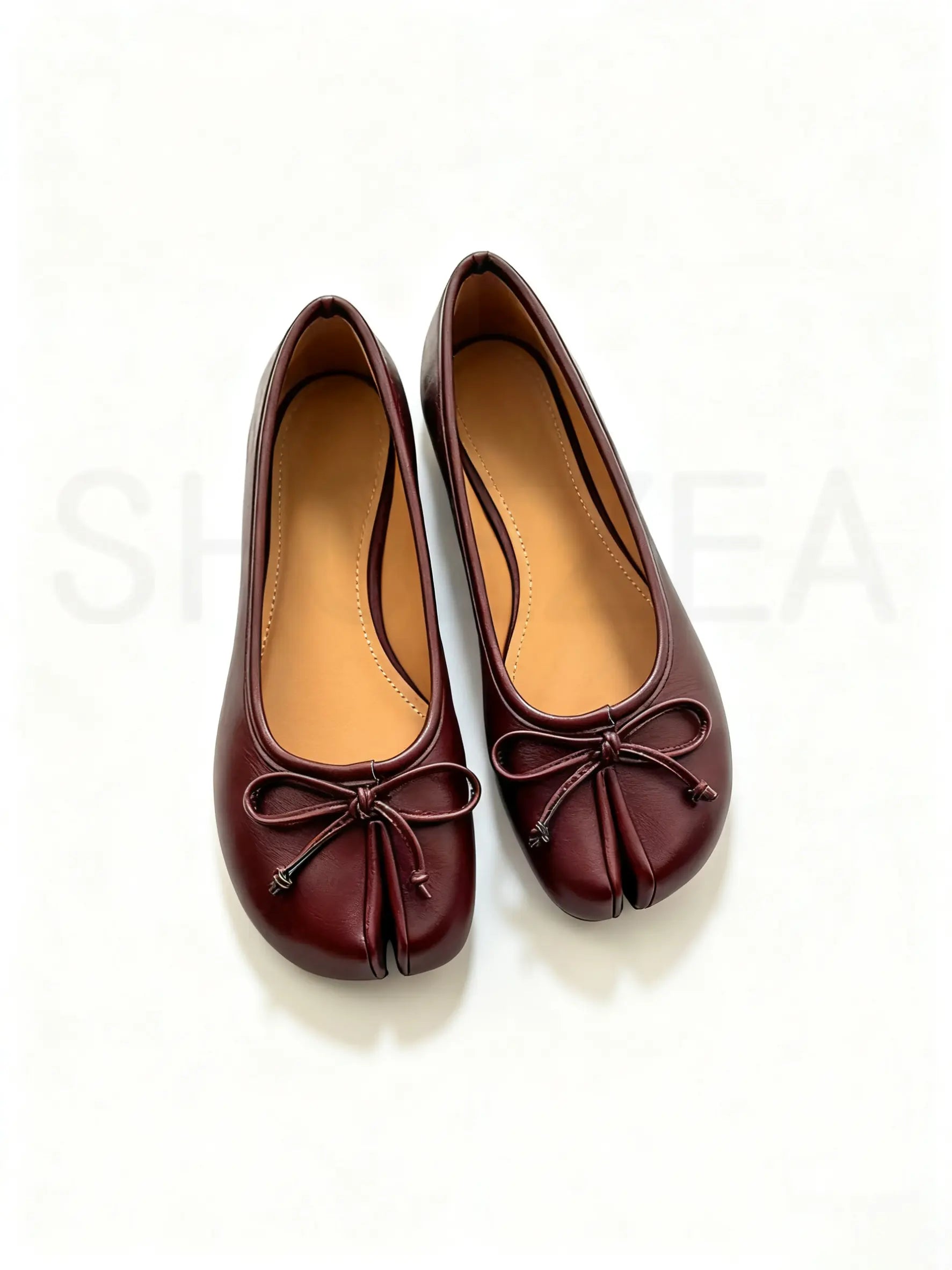 Shoezea Women’s Split-Toe Tabi Ballet Flats with Elegant Bow Detail