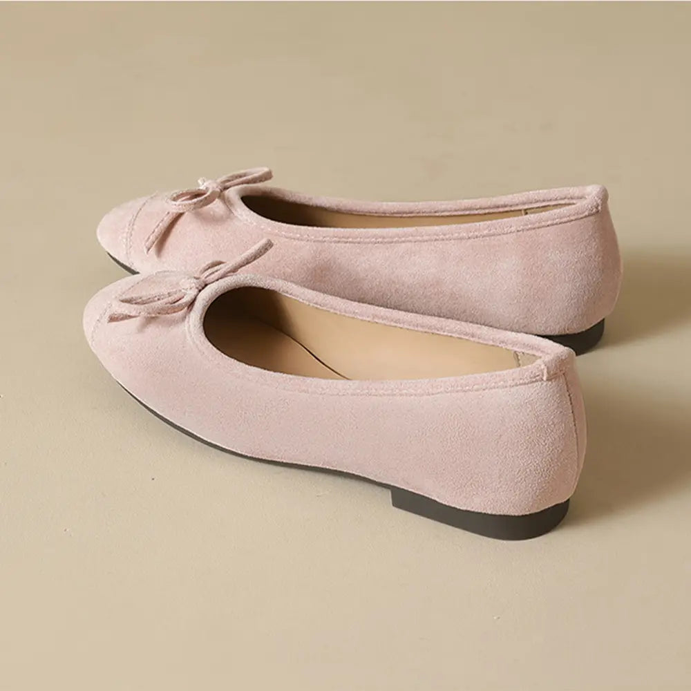 Shoezea French Style Bow Flats – Ultra Soft Slip-On Ballet Shoes