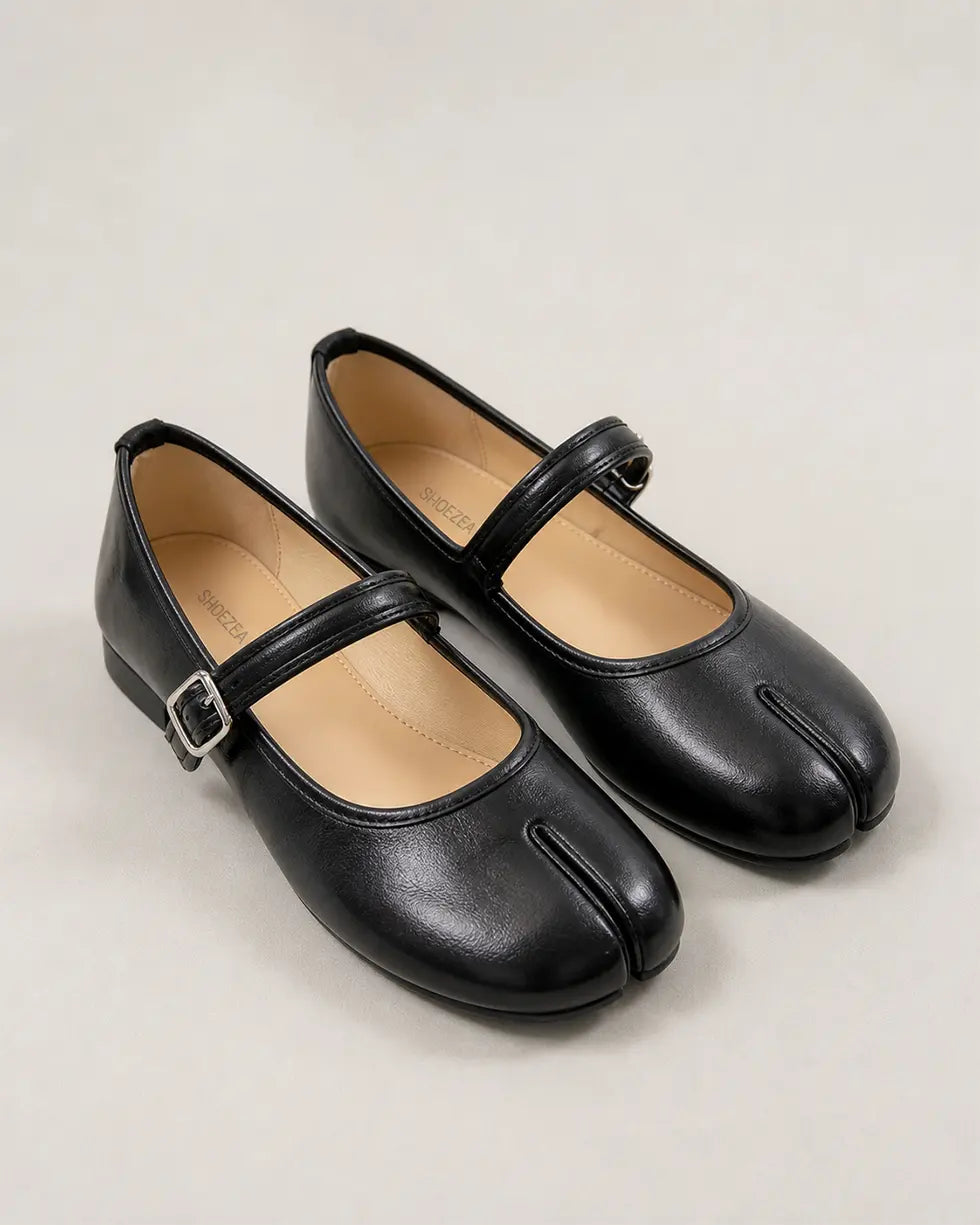 Shoezea Split-Toe Round-Front Tabi Flats for Everyday Wear