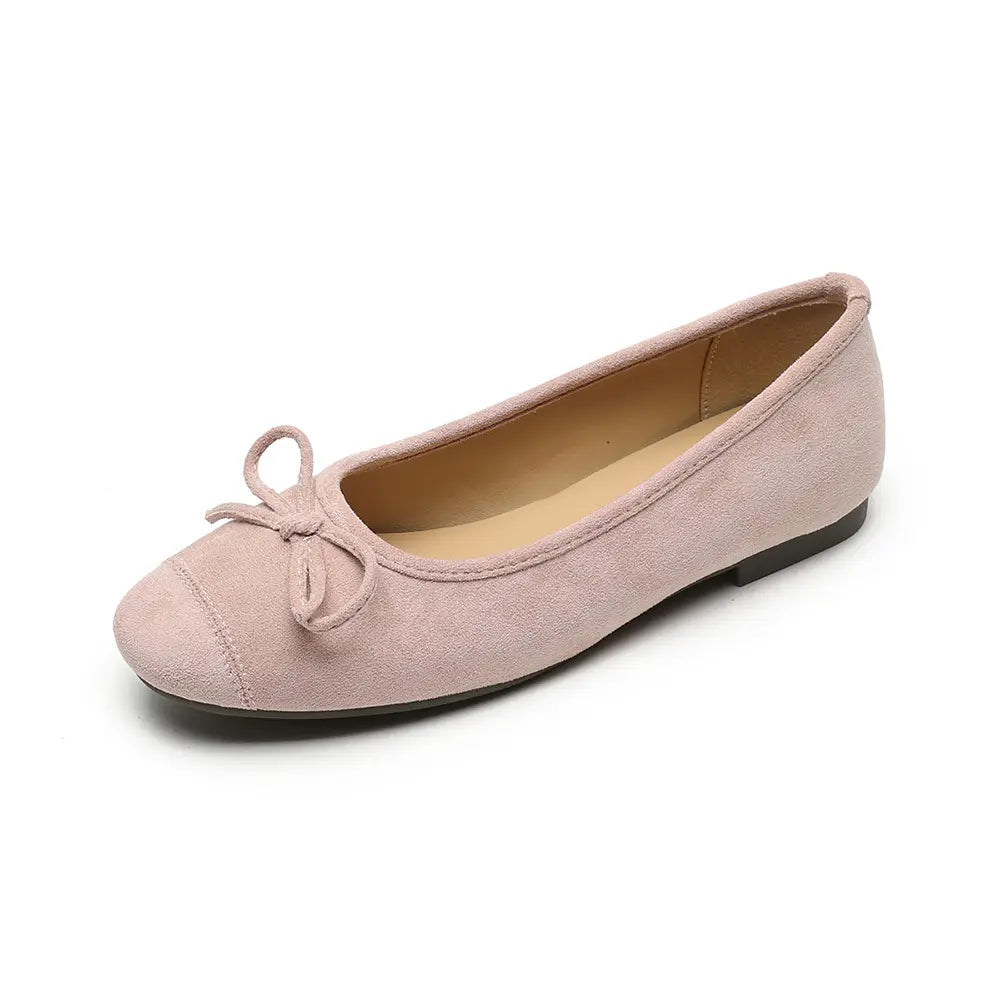 Shoezea French Style Bow Flats – Ultra Soft Slip-On Ballet Shoes