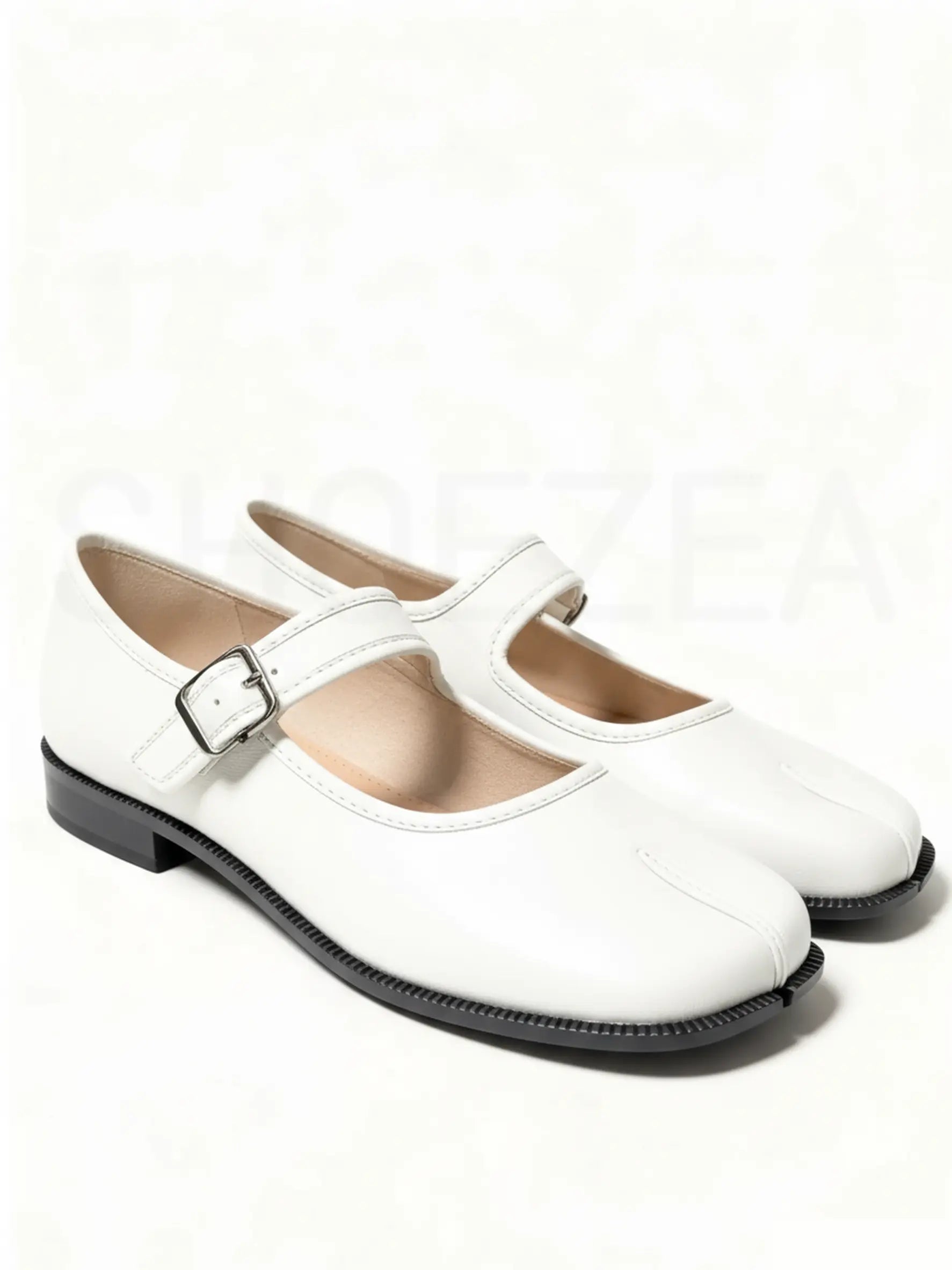 Shoezea Women’s Split-Toe Mary Jane Tabi Shoes with Adjustable Comfort Strap
